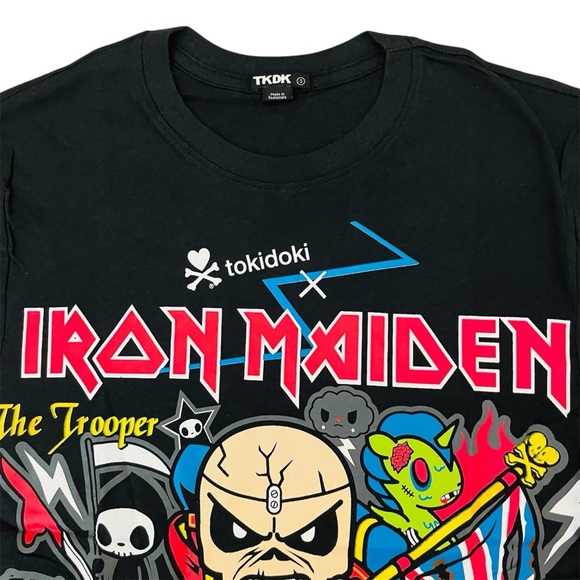 Iron Maiden Tokidoki The Trooper Men’s S Shirt Adios Zombie Unicorno Tee Top NWT - Picture 3 of 3